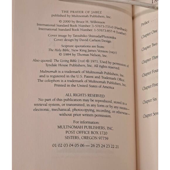 The Prayer of Jabez: Breaking Through to the Blessed Life - Picture 3 of 5